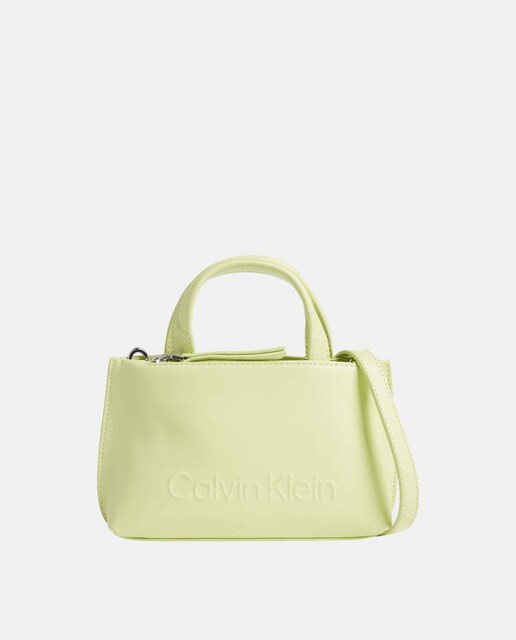 Imagen 0 de Bolso de hombro verde claro con cremallera