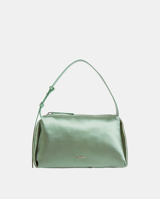 Imagen 0 de Bolso de hombro en verde con cremallera