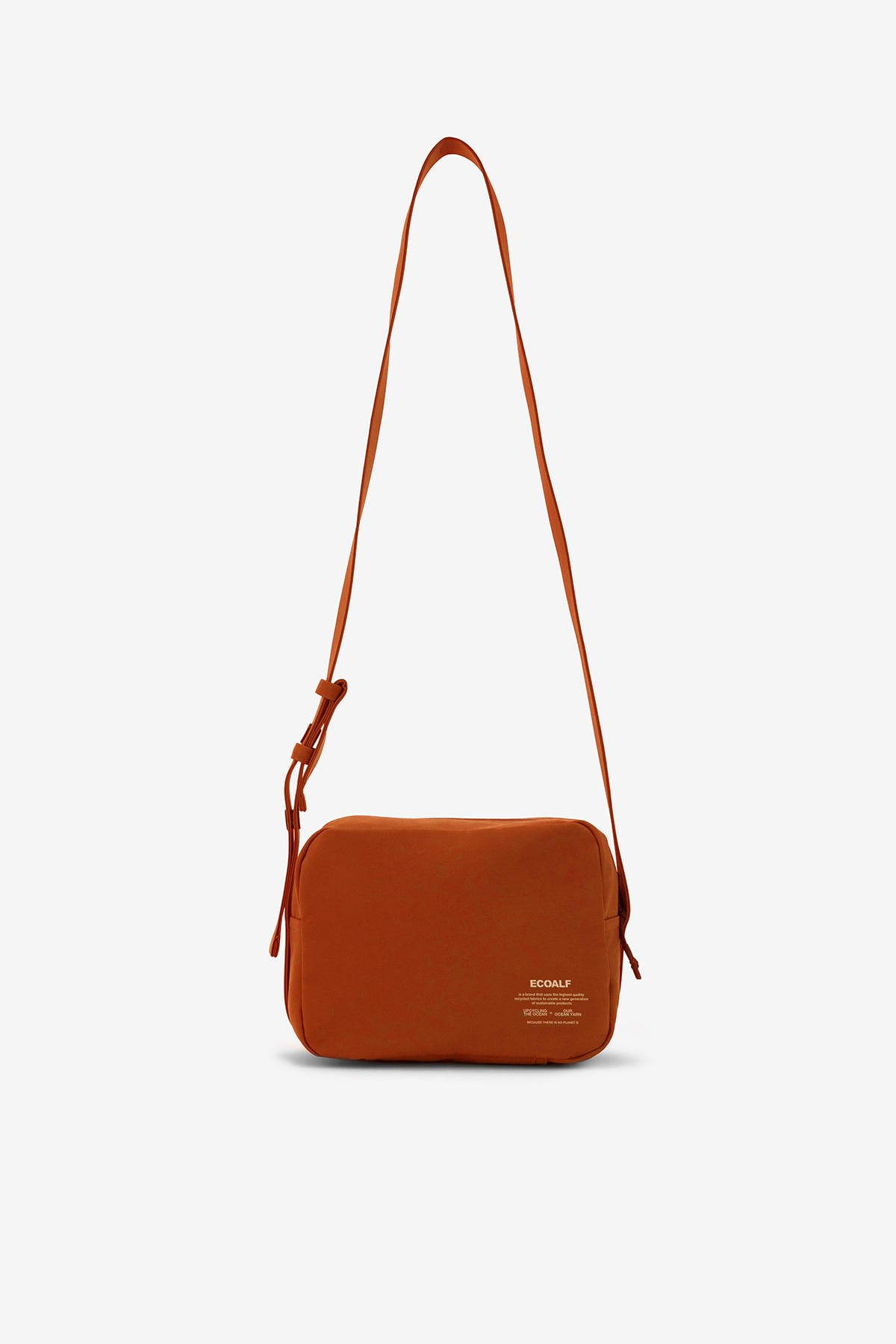 Imagen 0 de Bolso crossbody naranja de poliéster reciclado