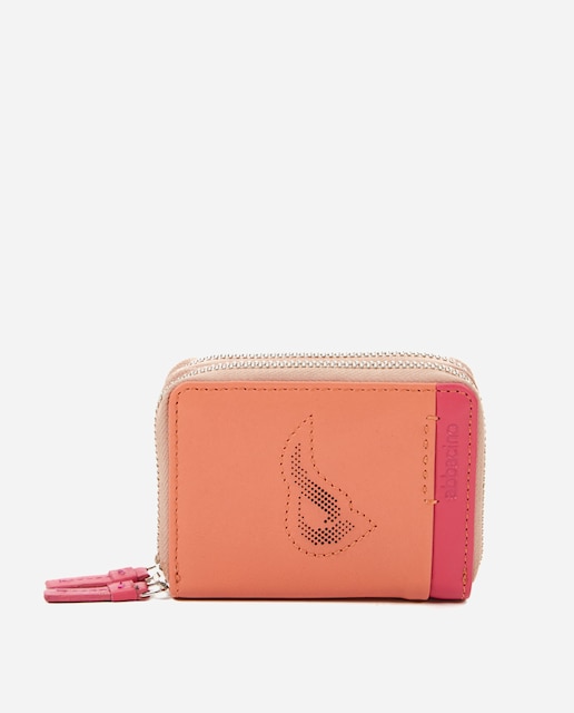 Imagen 0 de Cartera mini de piel en naranja