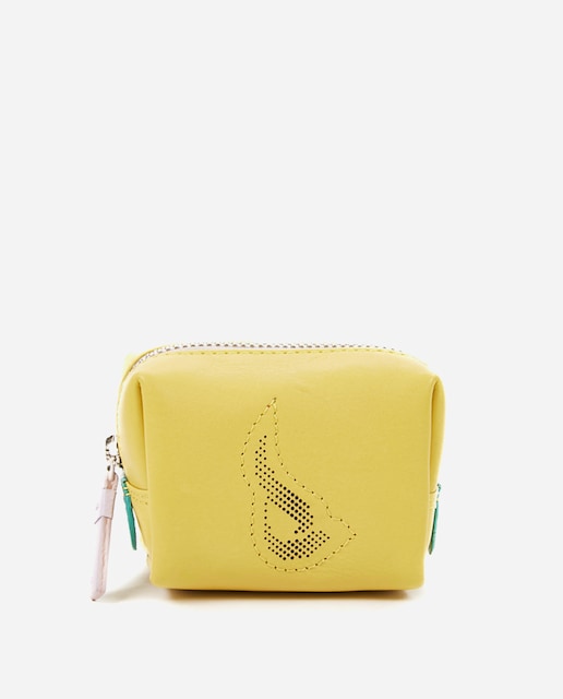 Imagen 0 de Neceser mini de piel en amarillo