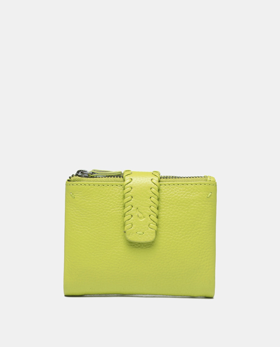 Imagen 0 de Cartera pequeña de piel con tarjetero extraíble