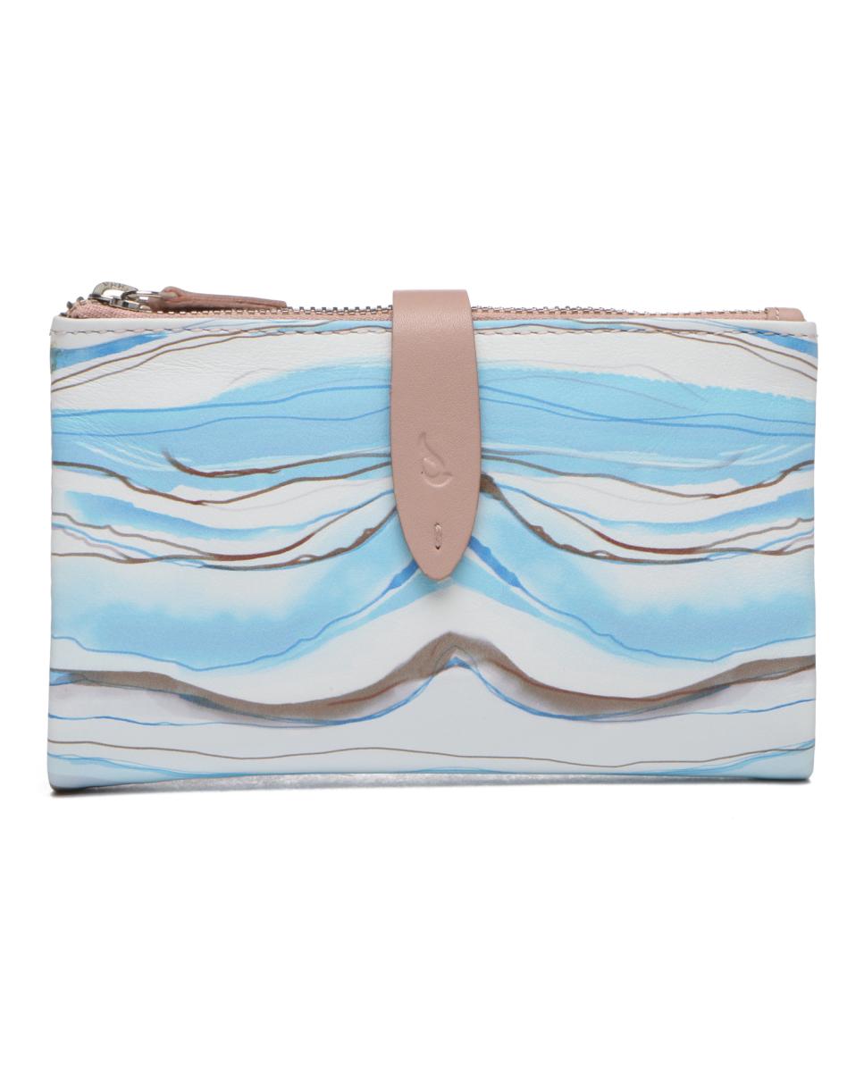 Imagen 0 de Cartera mediana de mujer en piel con monedero exterior