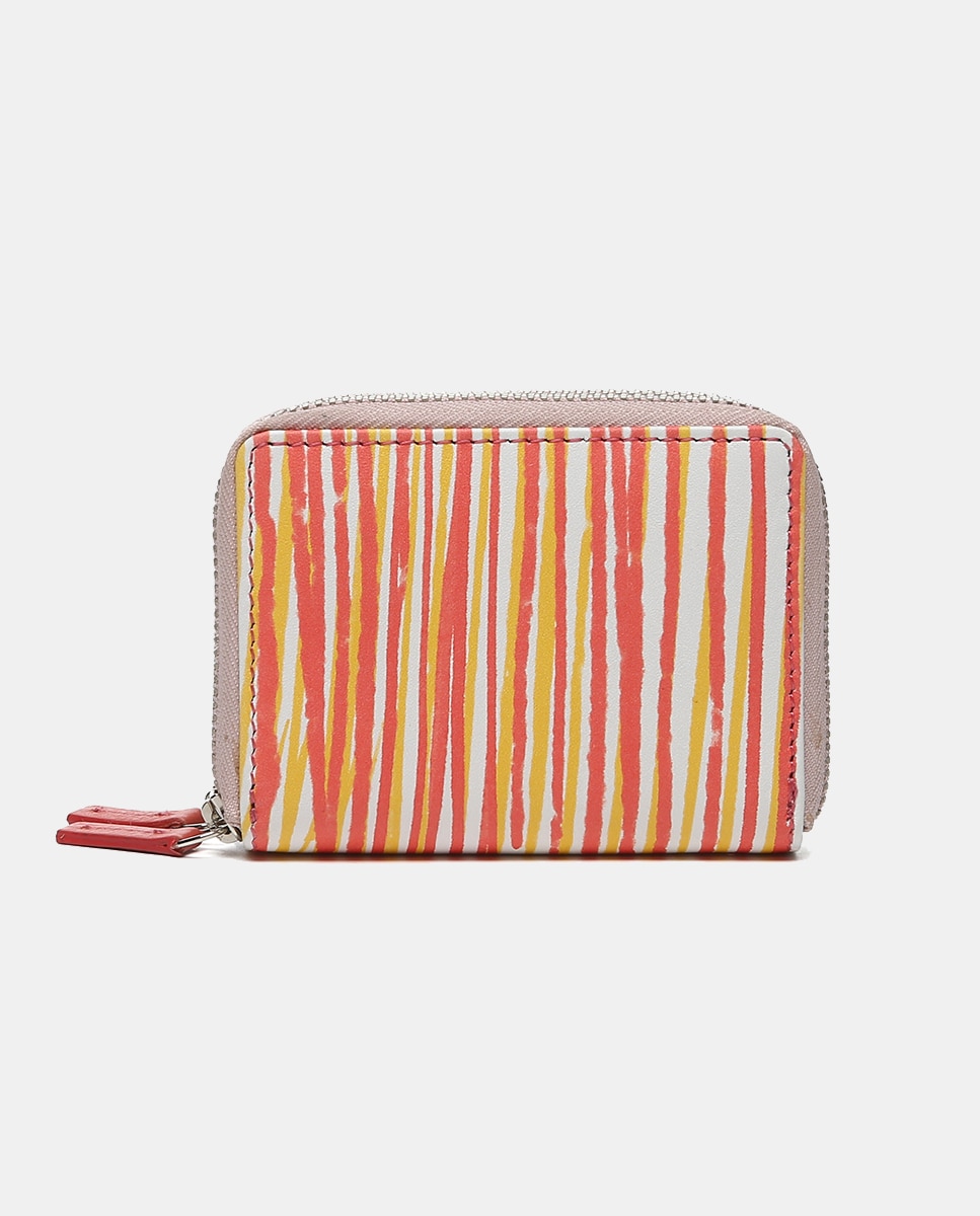 Imagen 0 de Llavero Oceans Diary en piel con estampado en coral