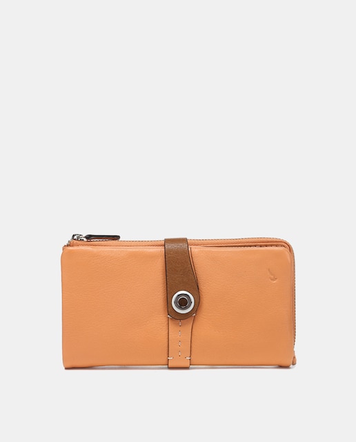 Imagen 0 de Cartera grande Oceans Diary en piel bicolor naranja