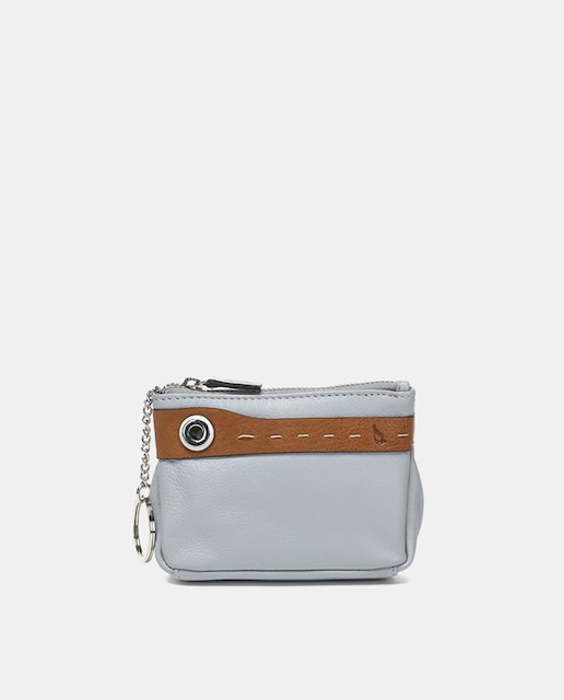 Imagen 0 de Monedero Oceans Diary en piel bicolor gris