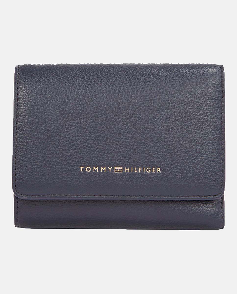 Imagen 0 de Cartera mediana en color azul marino con firma