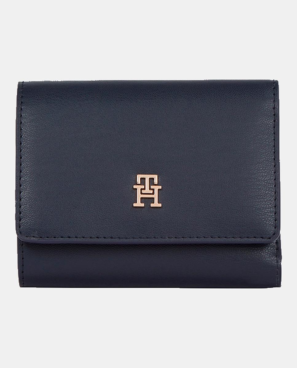 Imagen 0 de Cartera mediana en color azul marino con logotipo