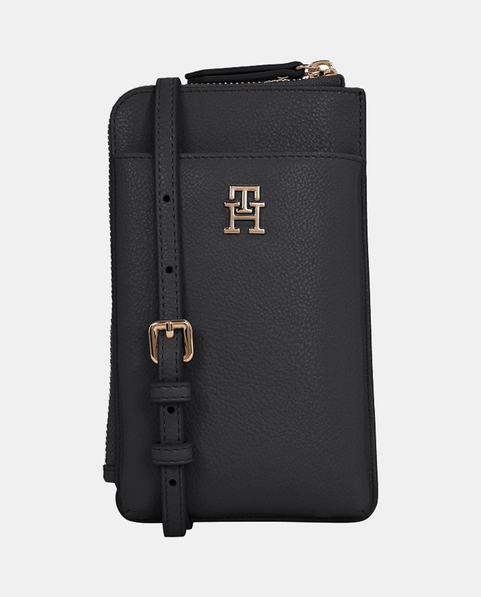 Imagen 0 de Bolso para móvil en color negro con logotipo