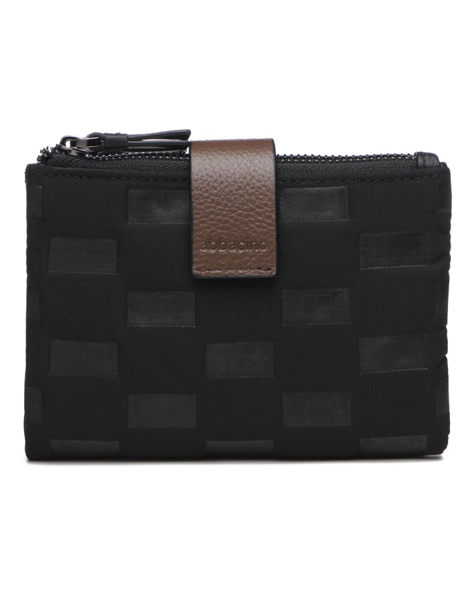 Imagen 0 de Cartera pequeña de mujer en nylon acolchado negro