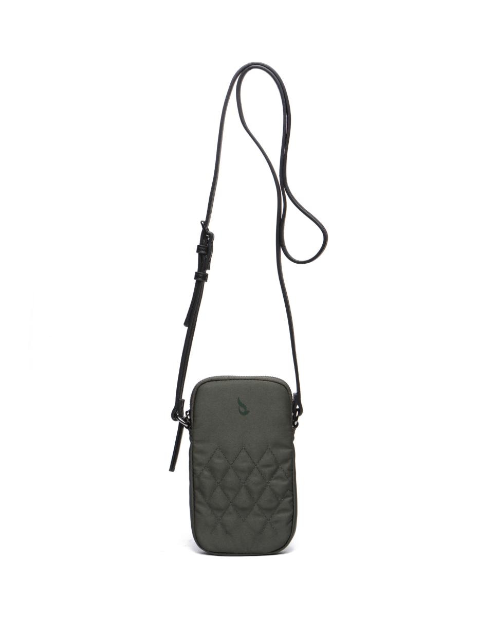 Imagen 0 de Bolso para el móvil de mujer en materiales reciclados verde