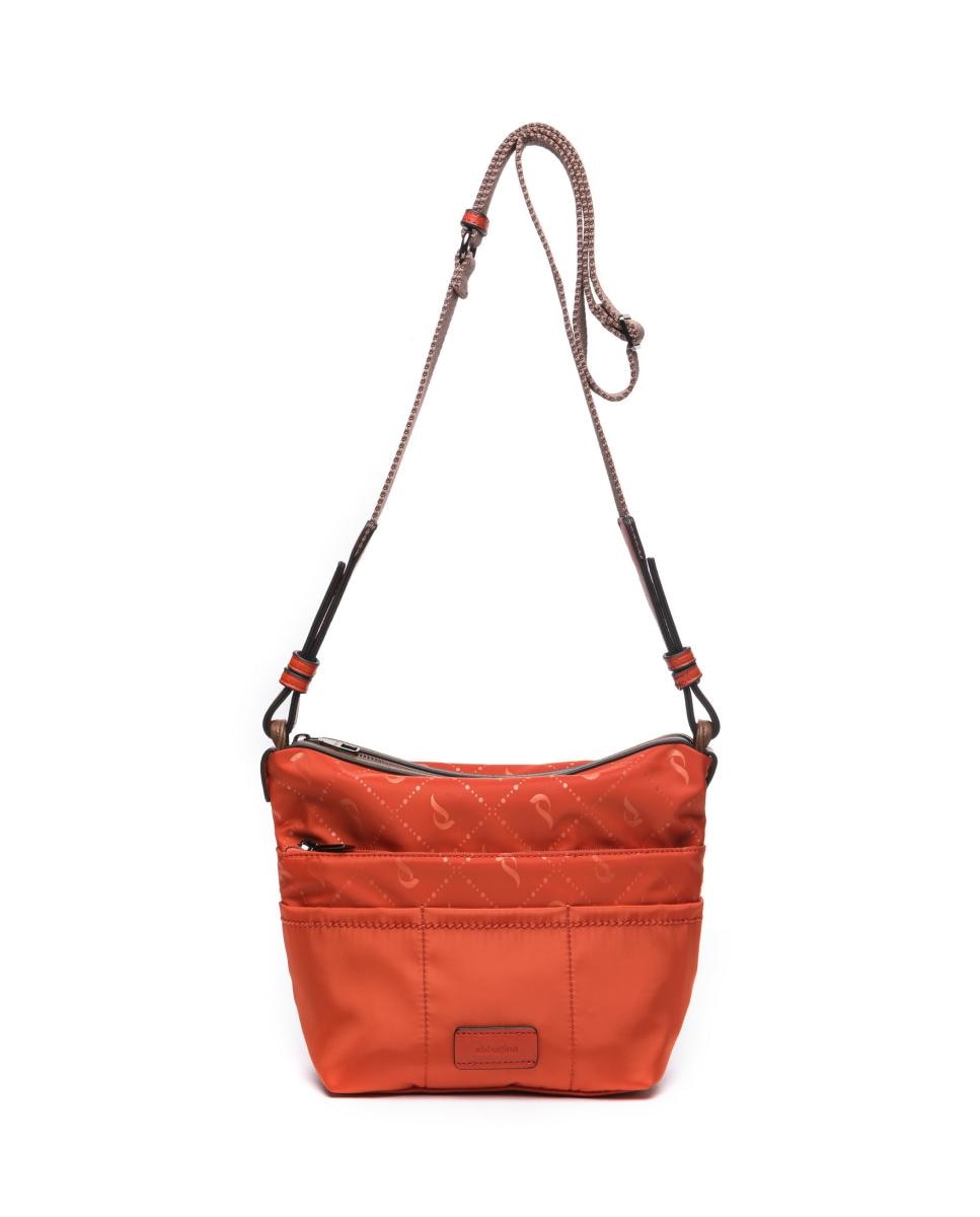 Imagen 0 de Organizador para bolso en materiales reciclados con estampado naranja