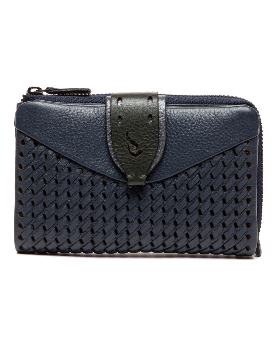 Imagen 0 de Cartera mediana Freedom en piel azul