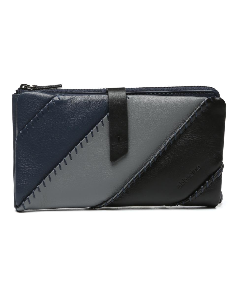 Imagen 0 de Cartera grande Freedom en piel en tonos azules
