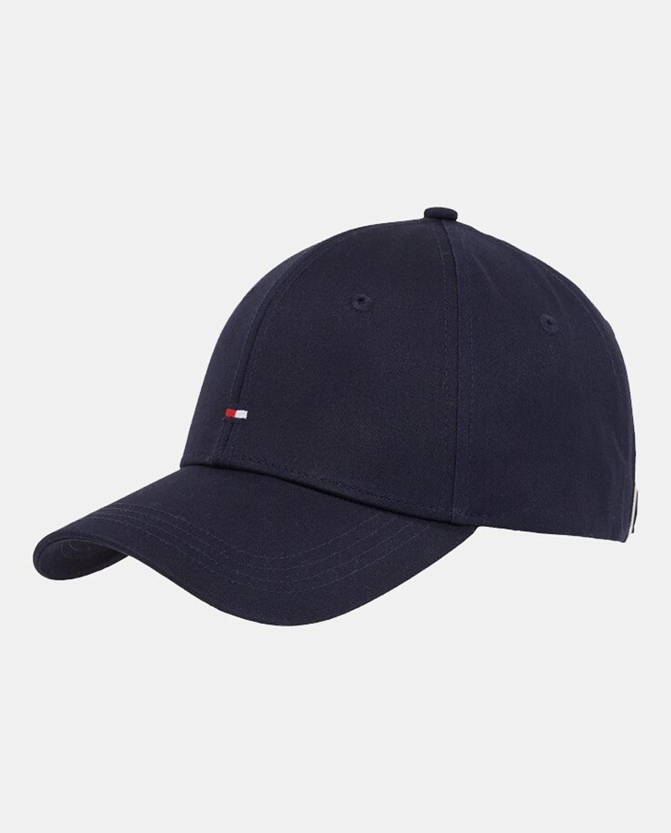 Imagen 0 de Gorra de mujer Tommy Hilfiger azul marino con logo TH metalizado.