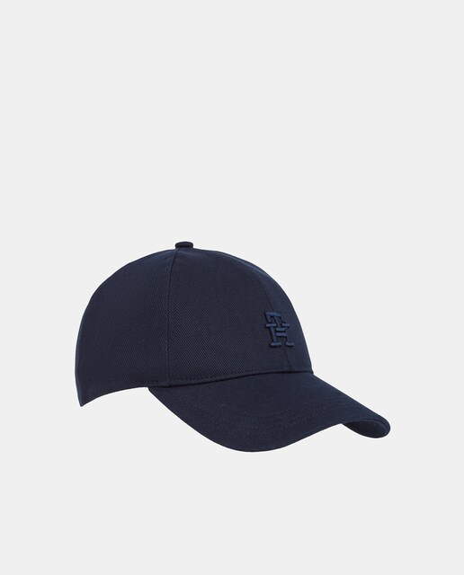 Imagen 0 de Gorra de visera de mujer en color azul marino con logotipo de Tommy Hilfiger.