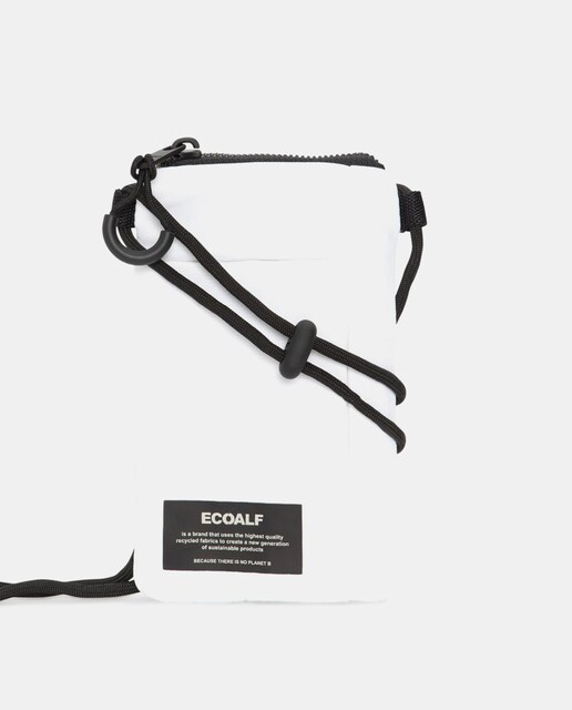Imagen 0 de Bolso para móvil de nylon reciclado acolchado en blanco