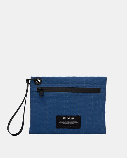 Imagen 0 de Pouch en azul con cierre cremallera