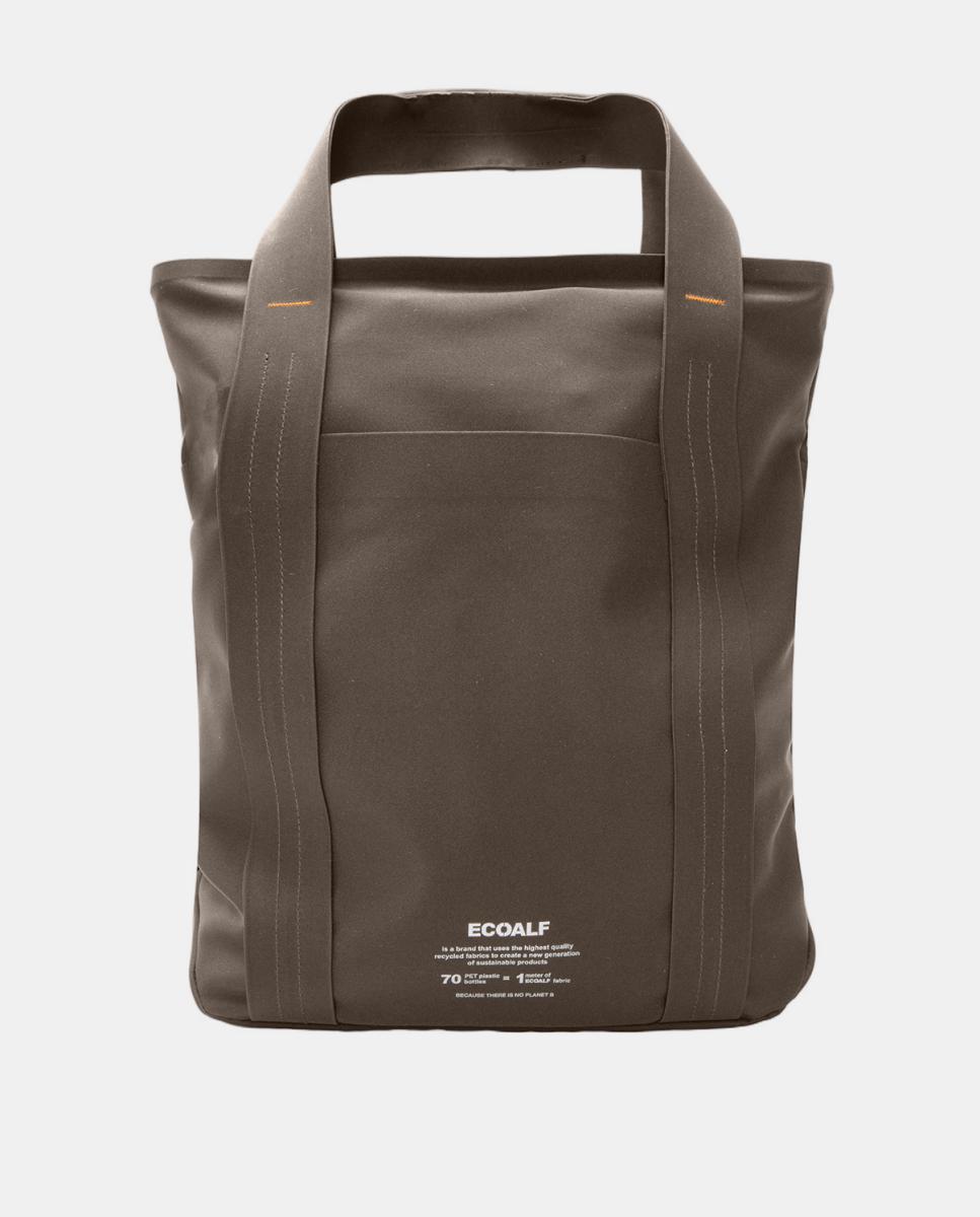 Imagen 0 de Bolso estilo tote con asa ajustable y cierre de botones ocultos.