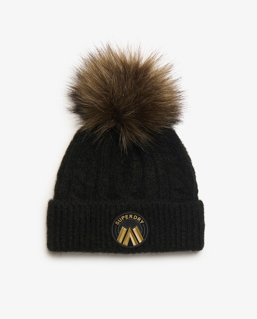 Imagen 0 de Gorro de mujer de punto trenzado Luxe