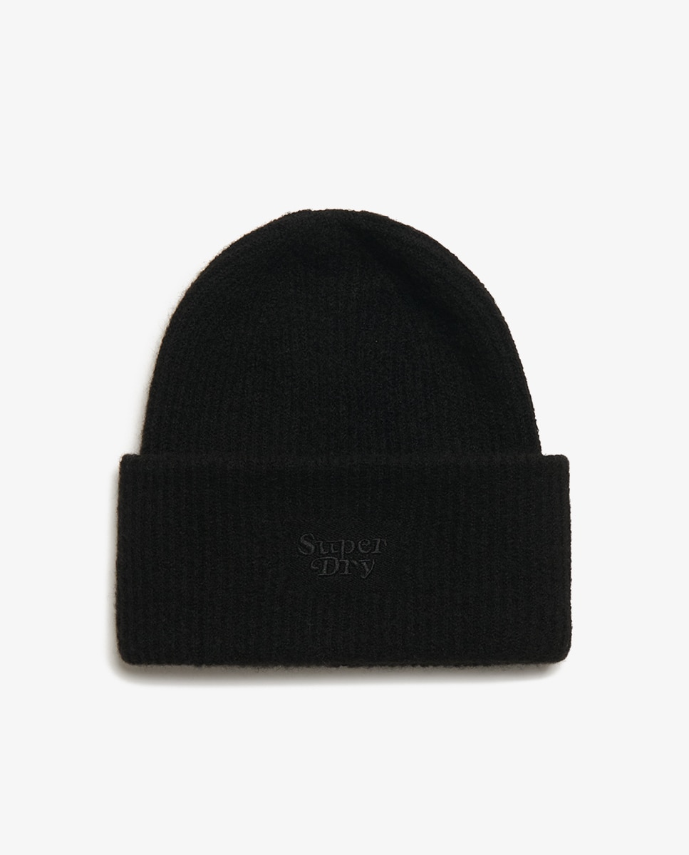 Imagen 0 de Gorro de mujer de punto de canalé suave