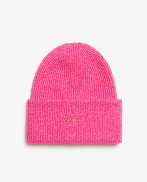 Imagen 0 de Gorro de mujer de punto de canalé suave