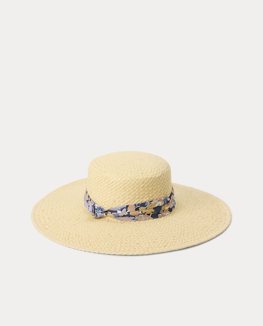 Imagen 0 de Sombrero de mujer de rafia bicolor