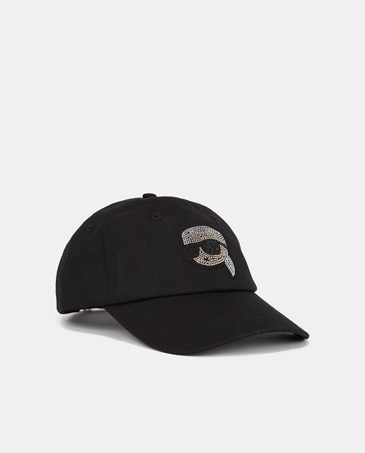 Imagen 0 de Gorra de algodón en negro con logo