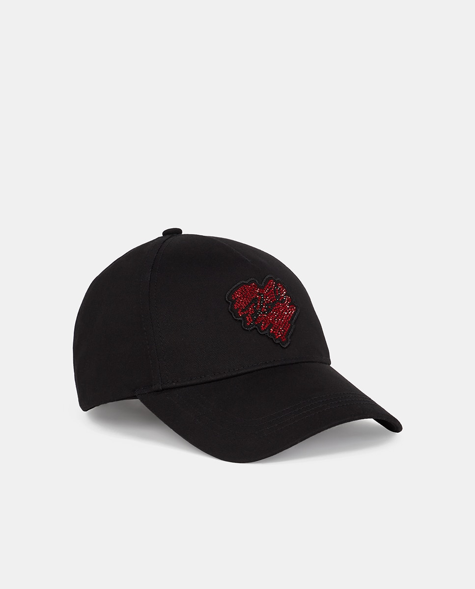 Imagen 0 de Karl lagerfeld gorra con corazon de pedrería