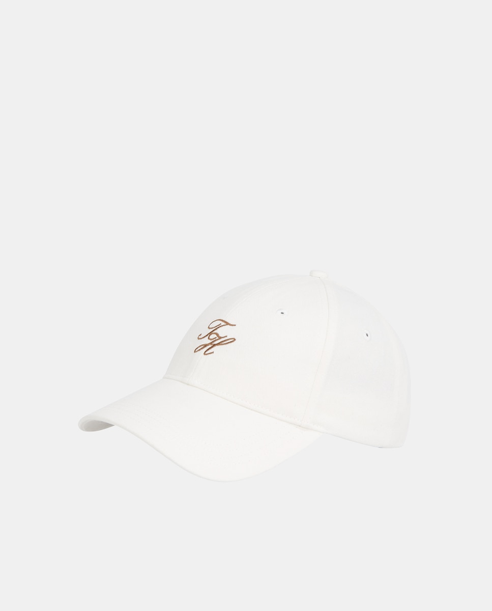 Imagen 0 de Gorra de mujer de algodón orgánico en color blanco de Tommy Hilfiger