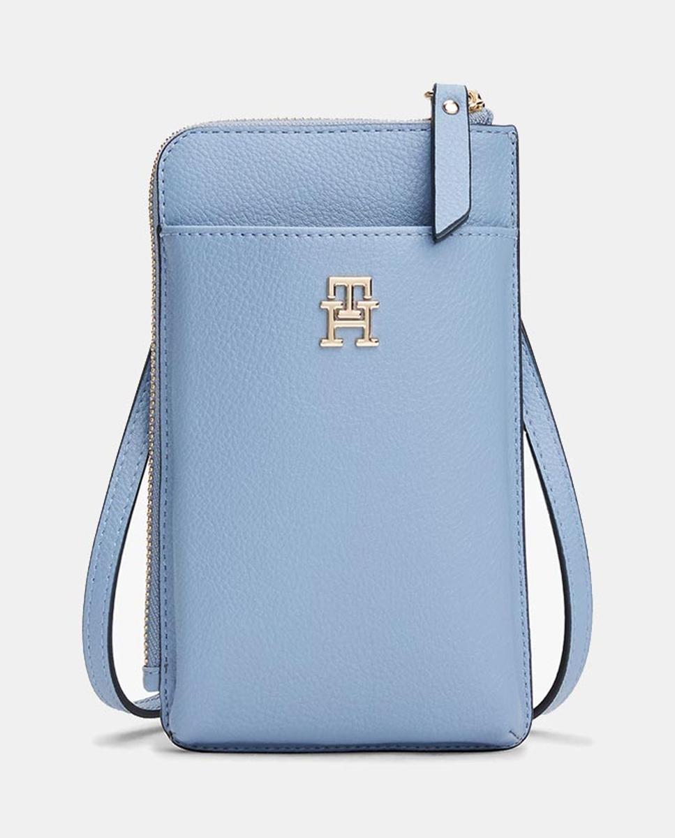 Imagen 0 de Billetera para móvil de mujer en color azul de Tommy Hilfiger