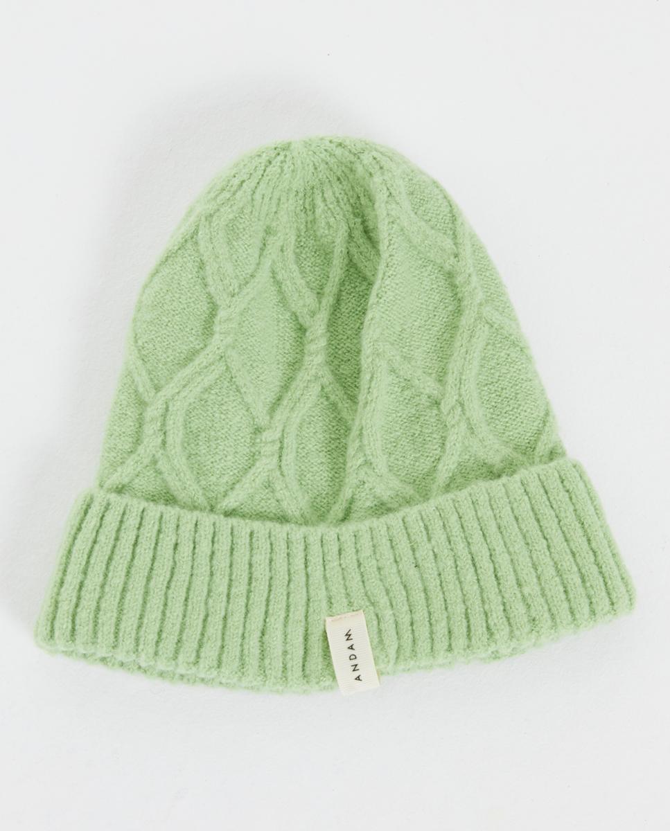 Imagen 0 de Gorro de mujer de punto con estructura trenzada