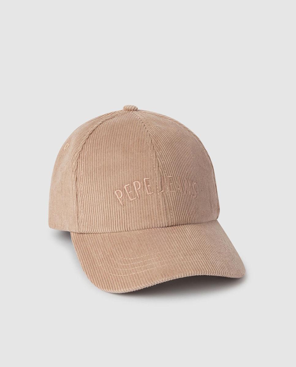 Imagen 0 de Gorra de pana con logo para mujer