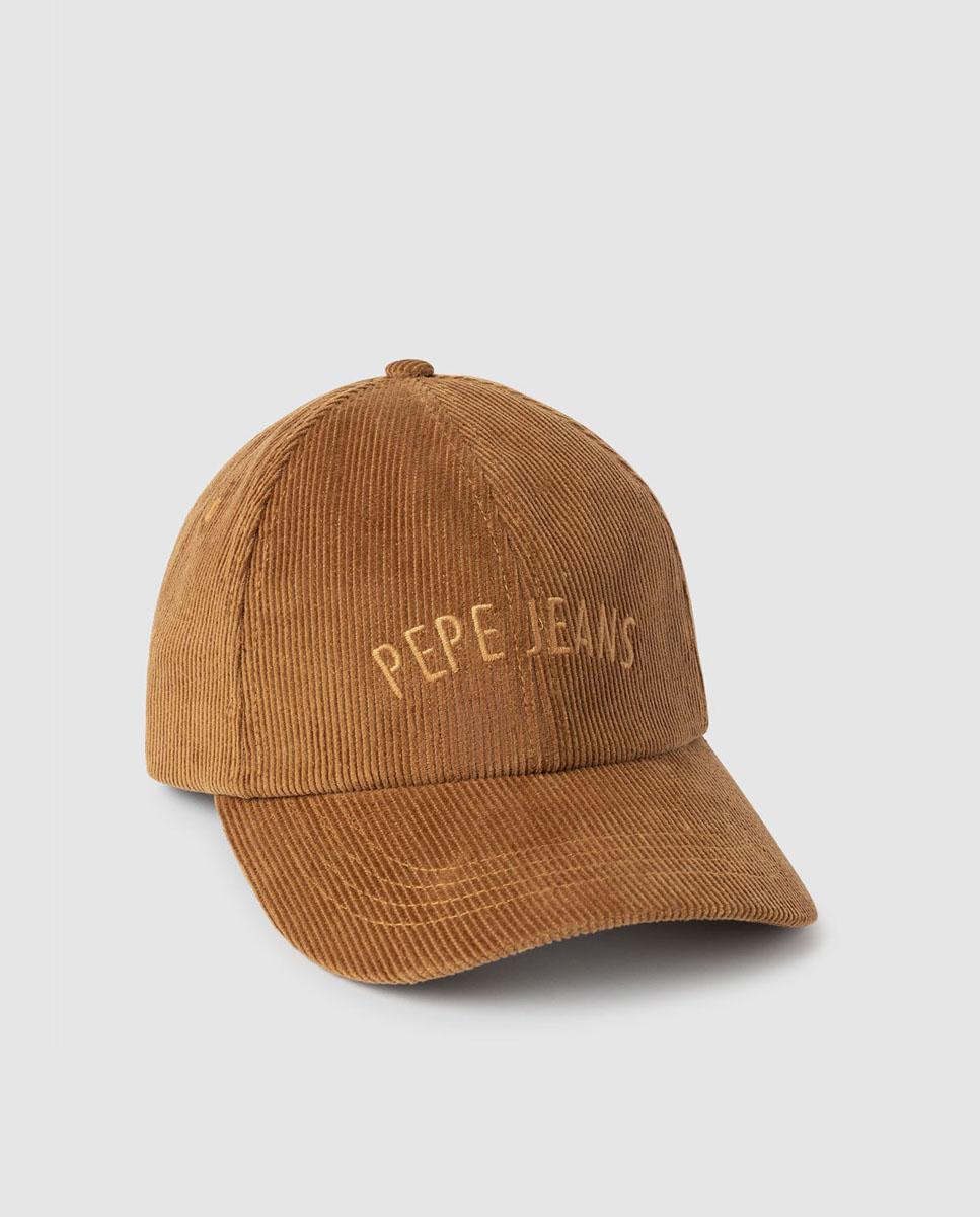 Imagen 0 de Gorra de pana con logo para mujer