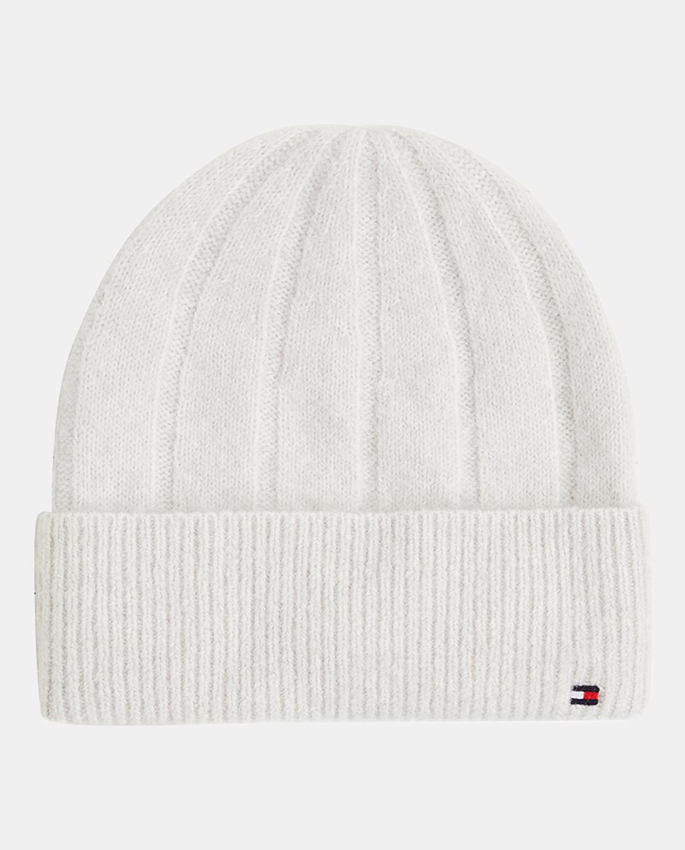 Imagen 0 de Gorro de color gris claro con bandera Tommy Hilfiger
