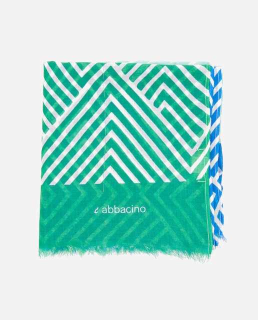 Imagen 0 de Fular con estampado geométrico multicolor