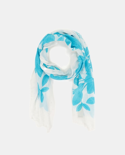 Imagen 0 de Pañuelo de viscosa Oceans Diary con estampado natural