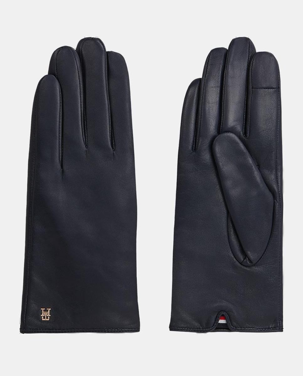 Imagen 0 de Guantes de piel en color azul marino
