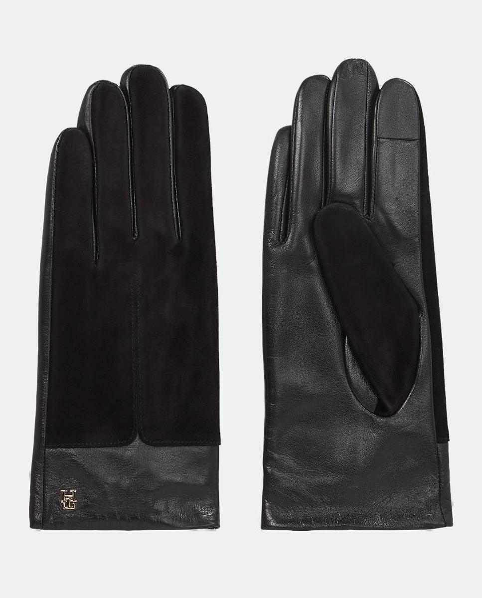 Imagen 0 de Guantes de serraje en color negro