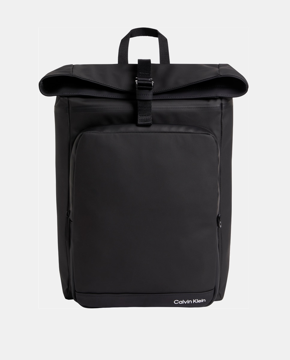 Imagen 0 de Mochila combinada en materiales reciclados en negro con logo
