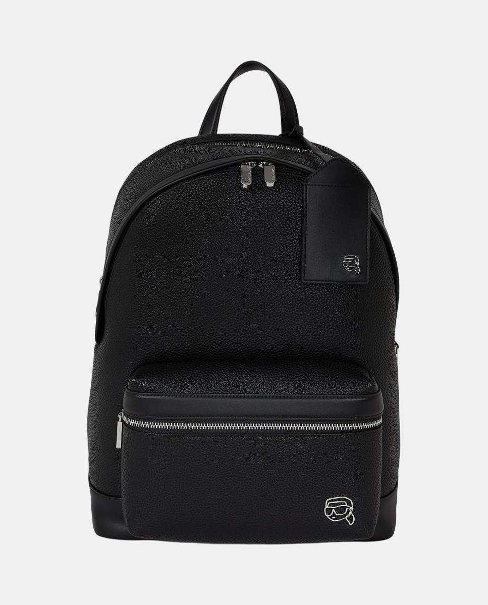Imagen 0 de Mochila estructurada con logo outline y múltiples bolsillos