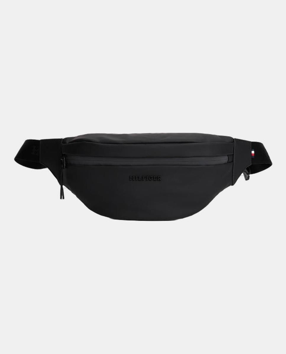 Imagen 0 de Riñonera de hombre de ecopiel con bandolera ajustble y bolsillo exterior