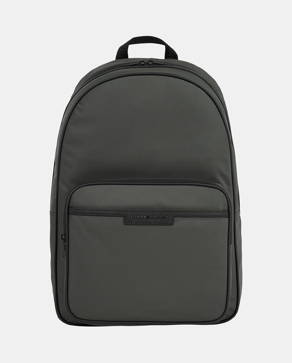 Imagen 0 de Mochila de hombre de poliéter reciclado con bolsillo exterior y asas ajustables