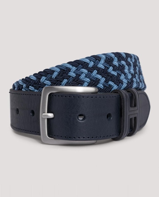 Imagen 0 de Cinturón de hombre con cinta trenzada multicolor