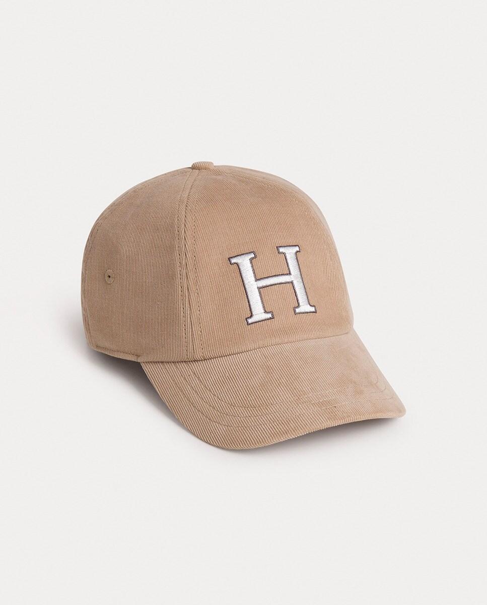 Imagen 0 de Gorra de pana con H tallas grandes