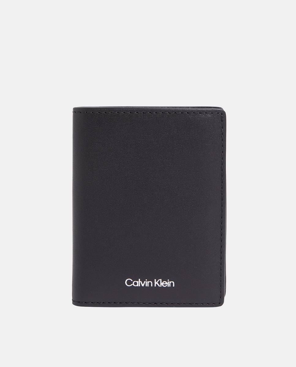 Imagen 0 de Cartera de piel plegable de hombre