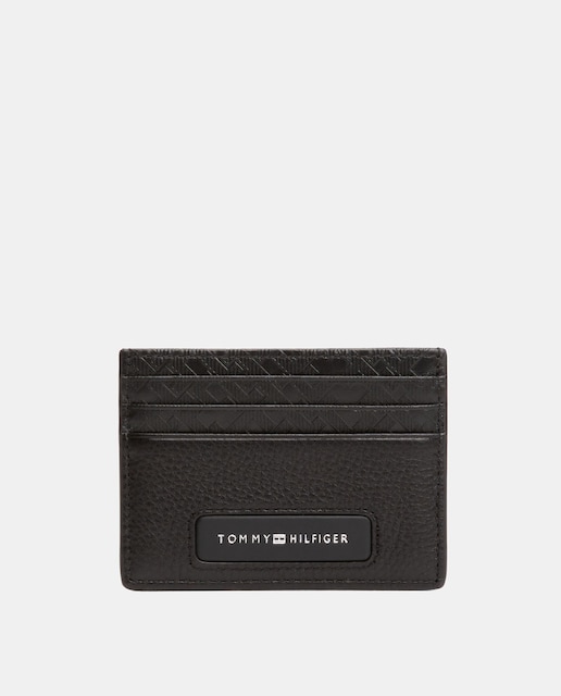 Imagen 0 de Tarjetero de hombre de piel con diseño corporativo y múltiples ranuras para tarjetas