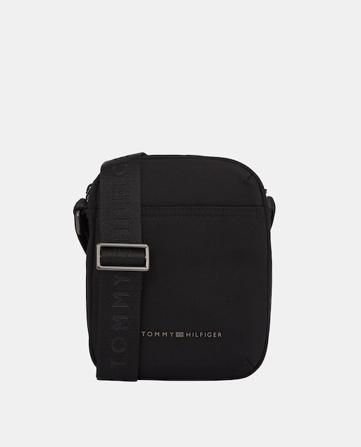 Imagen 0 de Bandolera estilo mini reporter de hombre en color negro