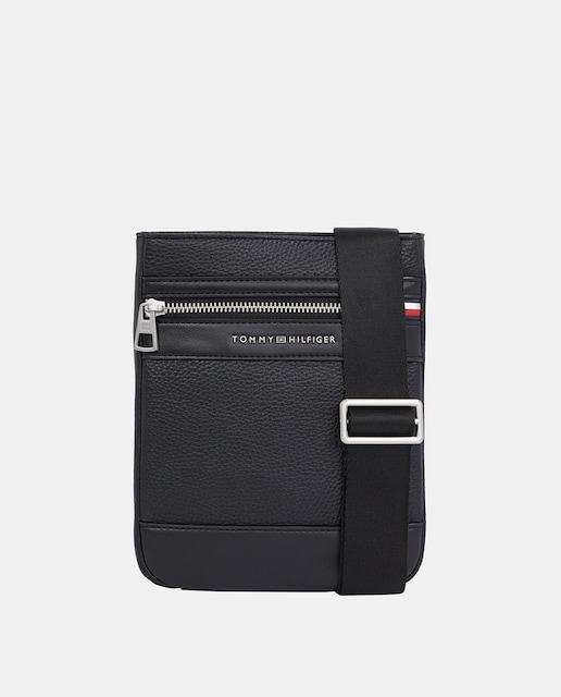 Imagen 0 de Bandolera cruzada de hombre en ecopiel con diseño corporativo