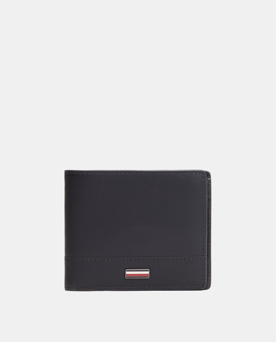 Imagen 0 de Cartera grande de hombre en piel con detalle corporativo